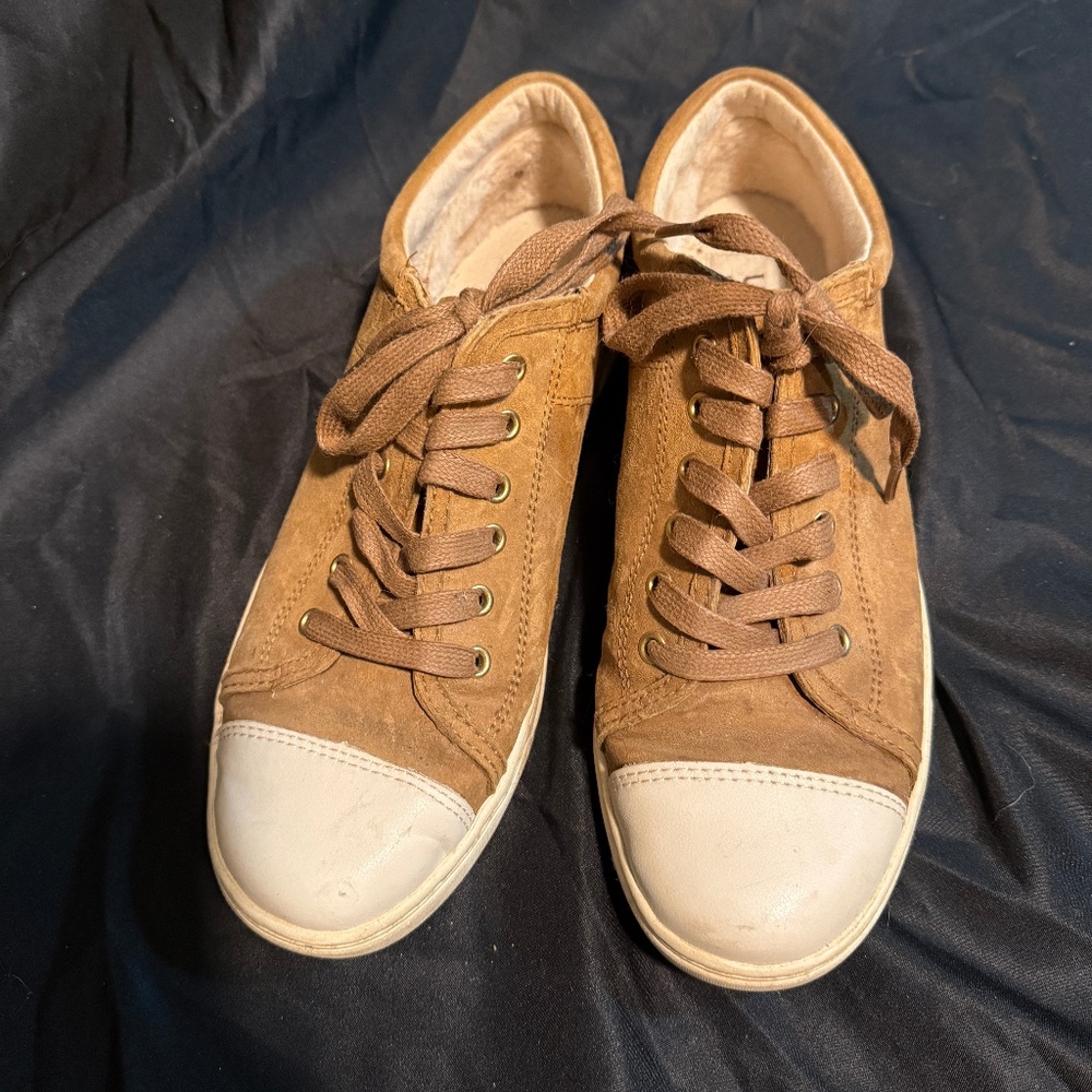 Brown Leather Women's Sneakers